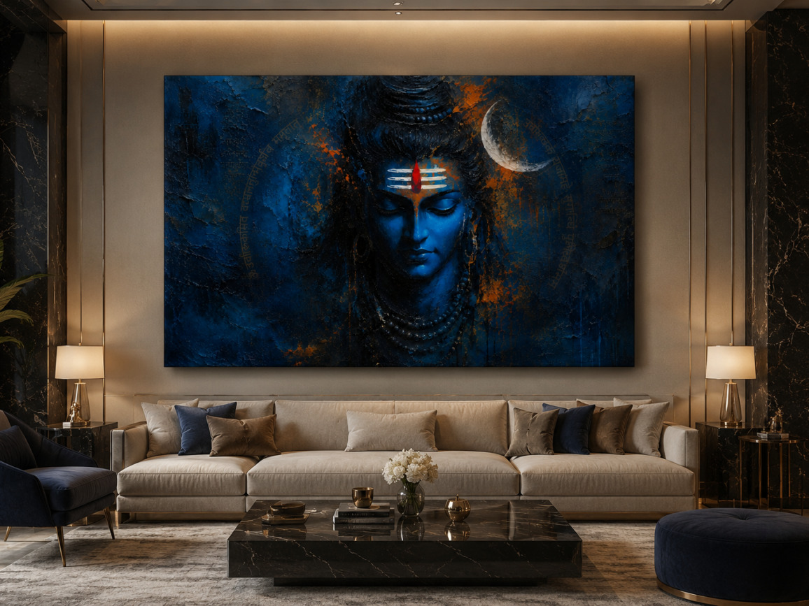 Cosmic Silence-Handcrafted Mixed Media Clay & Acrylic Wall Art