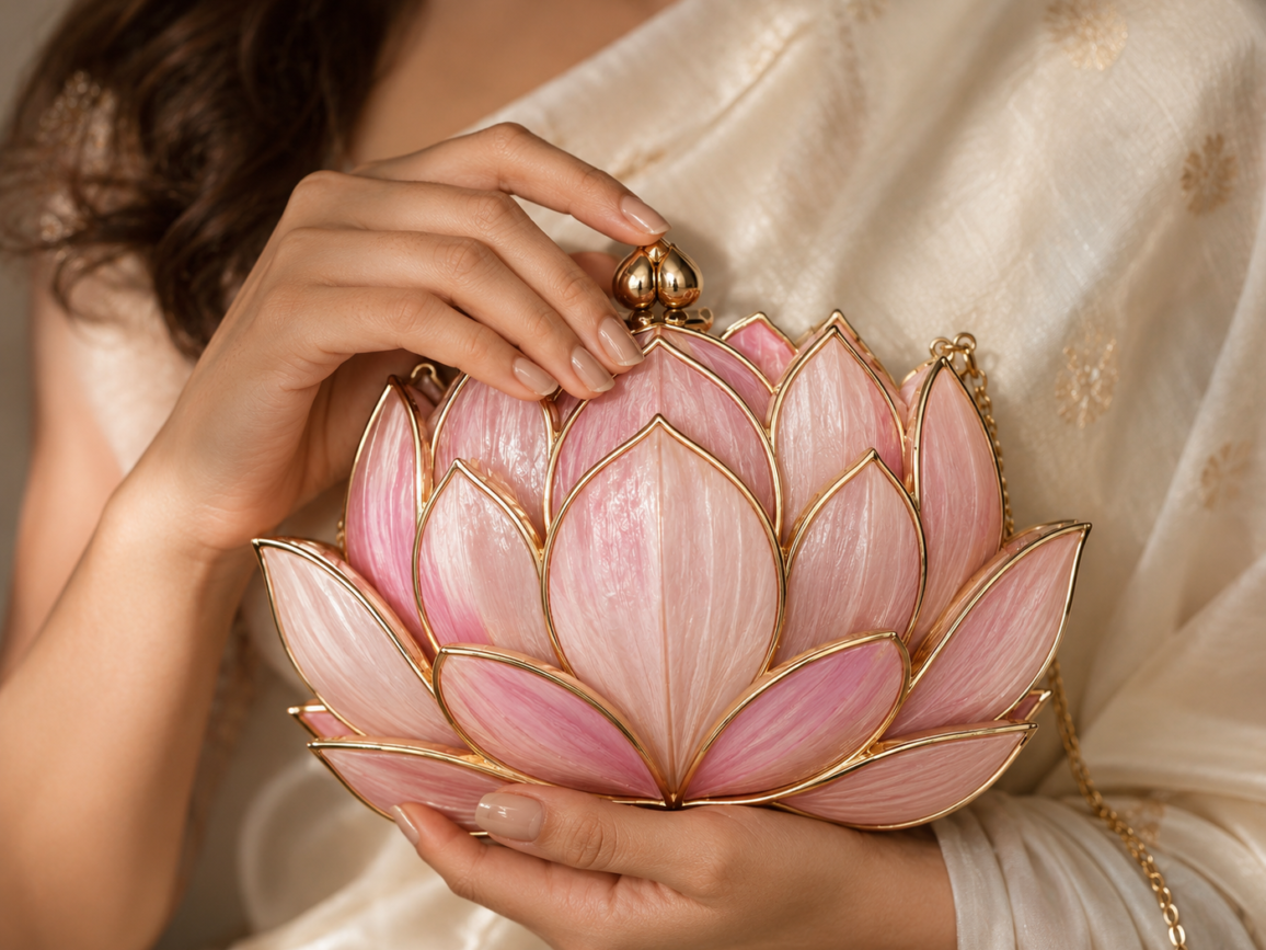 Asian Muse Art™ Lotus Bloom Minaudière